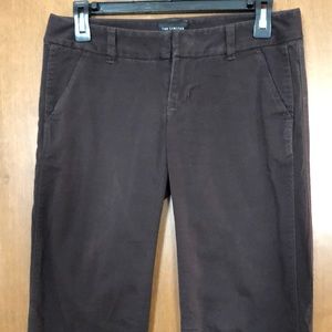 EUC The Limited Sexy Drew Fit Brown Wide Leg Khakis size 2